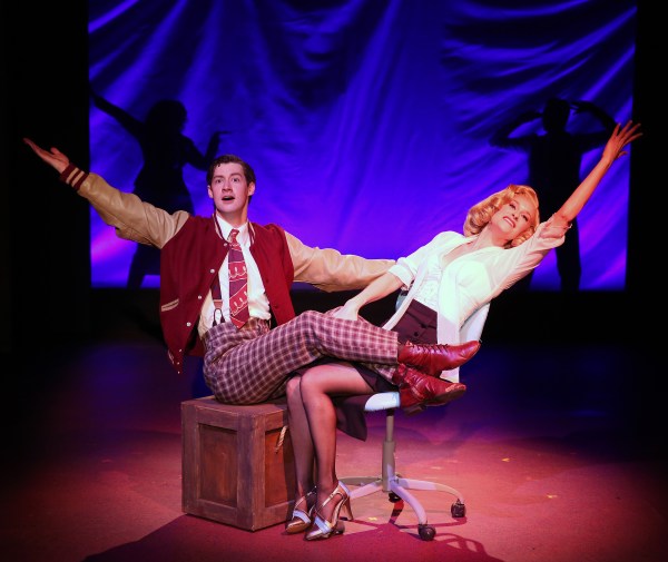 Pictured (left to right): Chris Dwan, Dana Costello. Photo Credit: Carol Rosegg