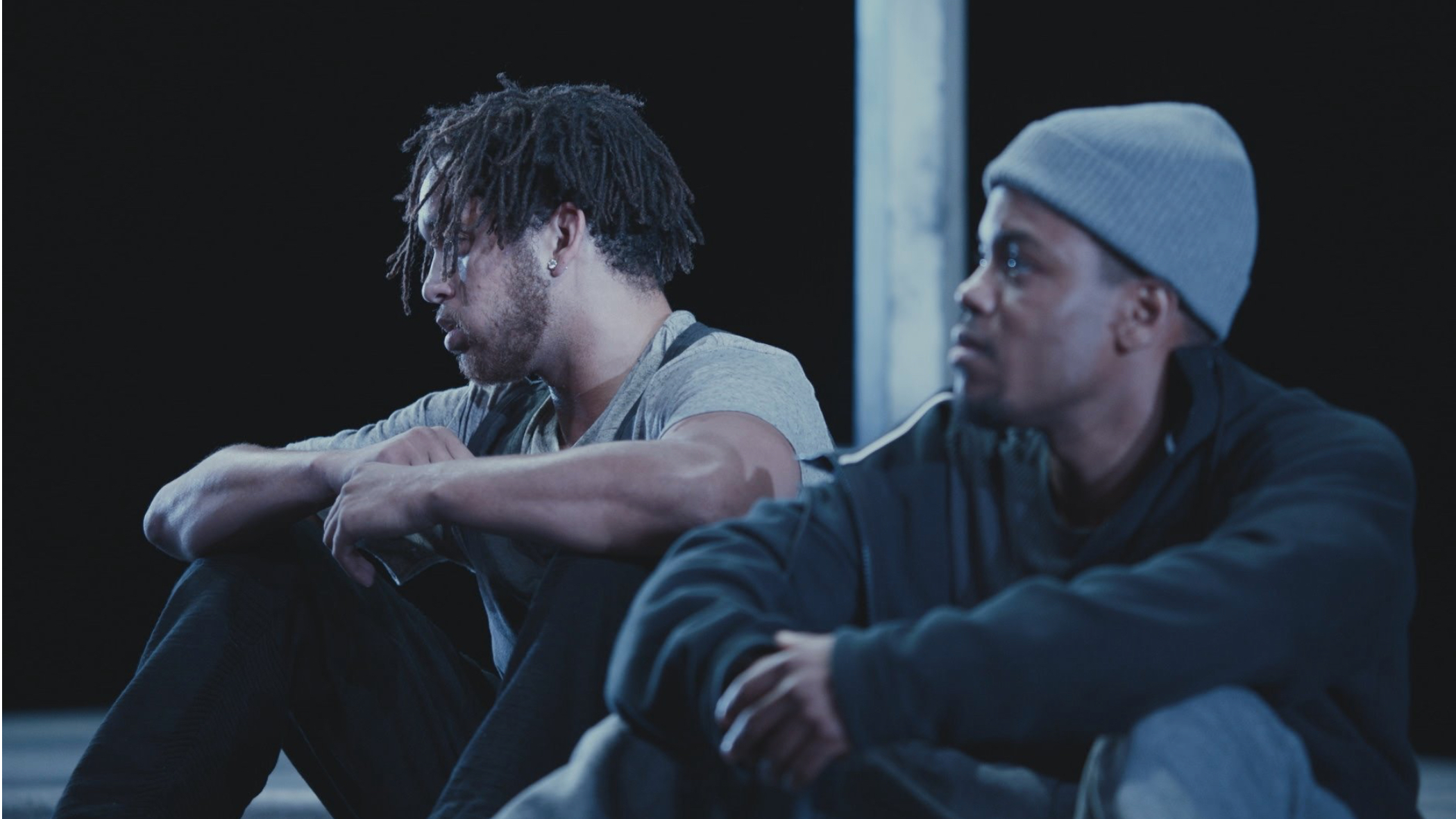 Julian Parker, left, and Jon Michael Hill in “Pass Over,” directed by Spike Lee_Credit_Chayse Irvin:Amazon Studios